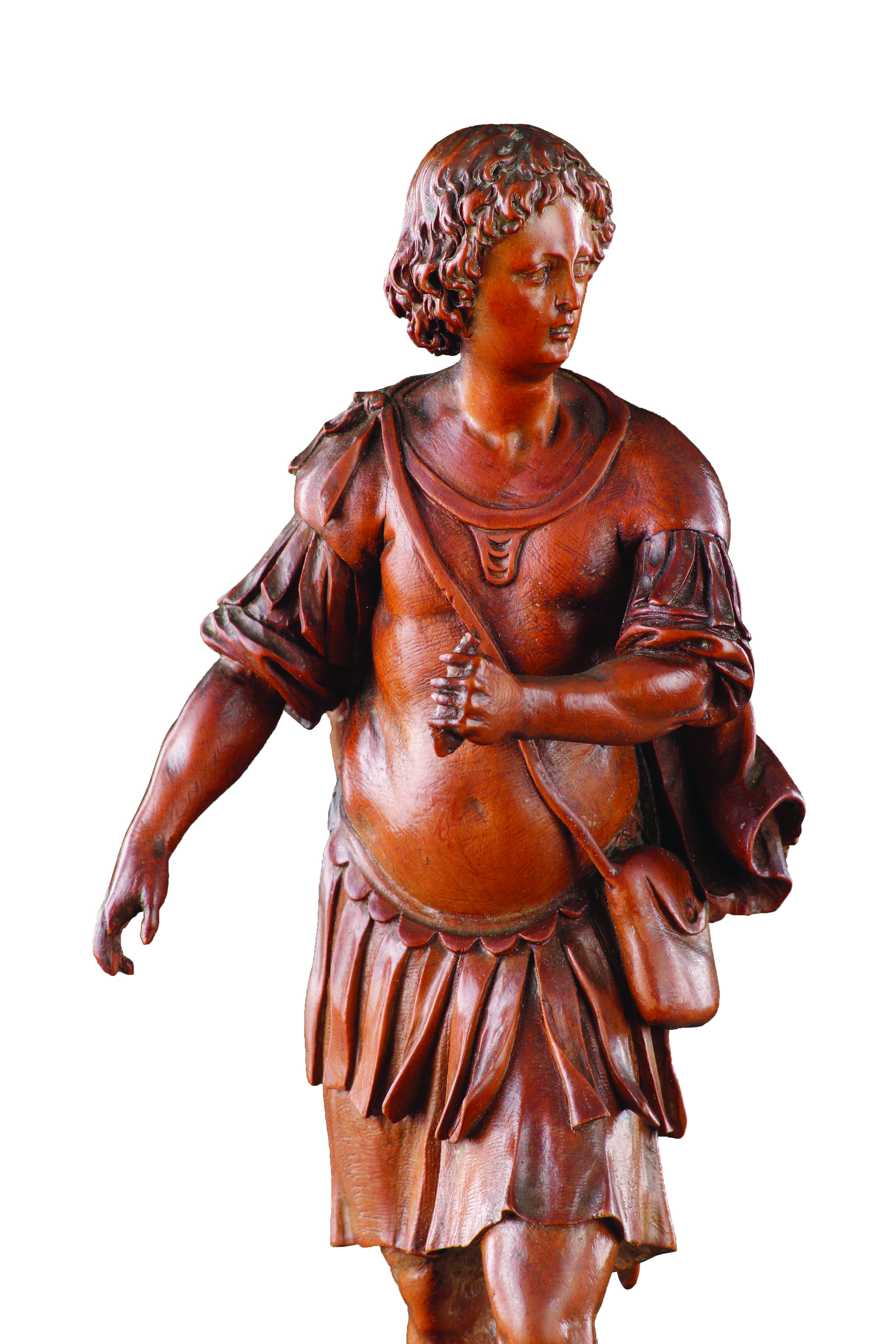 A Superbly Carved Figure of ‘Adonis’ Hunting 